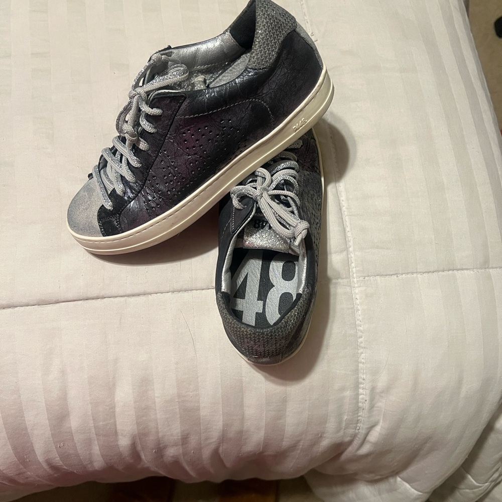 P448 Black and Gray Women's Sneakers - Picture 3 of 3